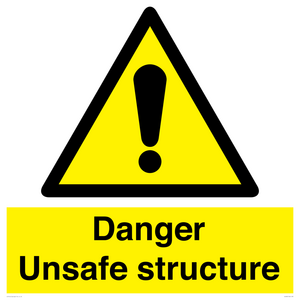 danger unsafe structure